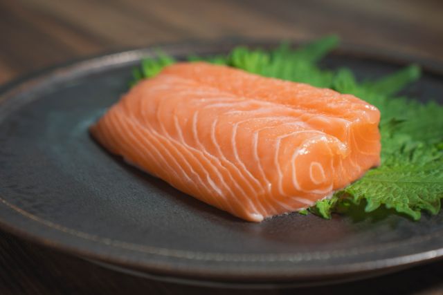 A photo of salmon block