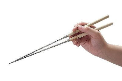 a photo of serving chopsticks