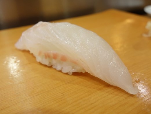 A photo of Asian Sheepshead Wrasse (Kobudai) nigiri