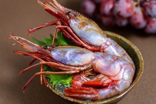a photo of Grape shrimp (Budou ebi)