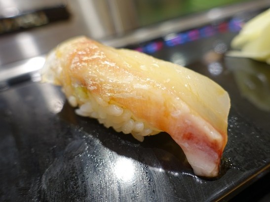 A photo of Japanese smelt (Chika) Nigiri sushi