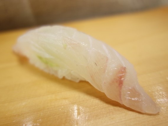 A photo of Leopard coral grouper (Sujiara) nigiri