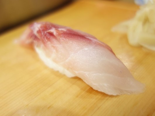 A photo of Painted sweetlip (Korodai) nigiri