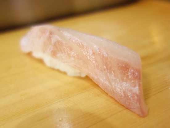 A photo of Live sharksucker (Kobanzame) nigiri