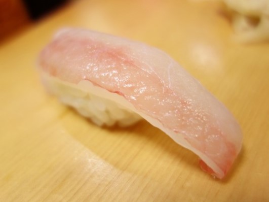 A photo of Red dragonet (Beniteguri) nigiri