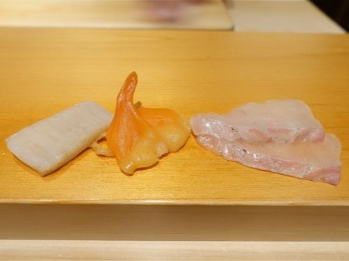 A photo of sashimi