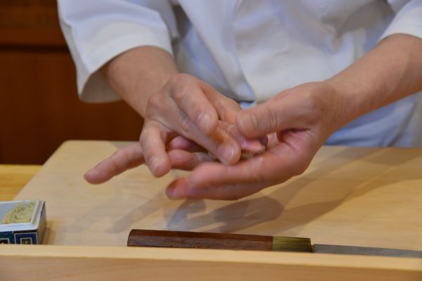 A photo of sushi chef