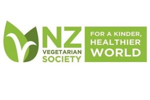 A logo of The NZ Vegetarian Society
