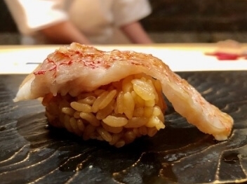 A photo of akoudai nigiri