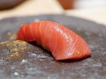 A photo of Pacific bluefin tuna nigiri sushi