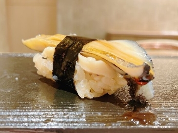 A photo of Ezo awabi nigiri