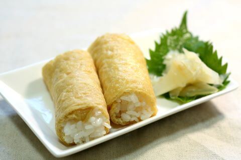 a photo of Roll Type Inarizushi