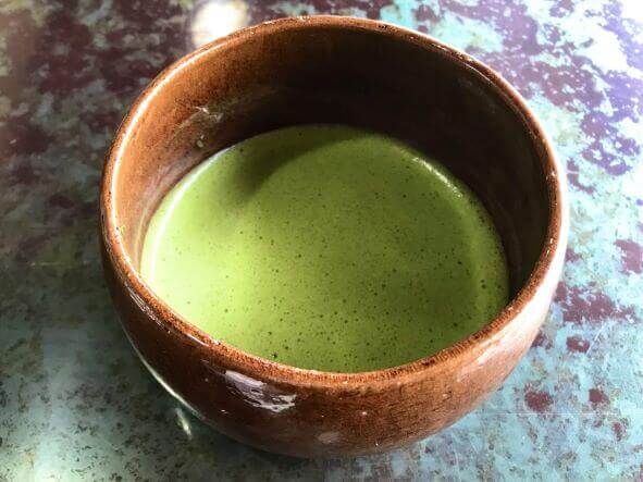 A photo of matcha tea