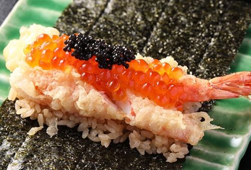 A photo of modern sushi