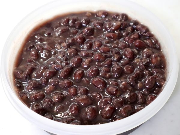 A photo of chunky red bean paste