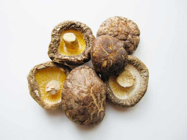 A photo of Dried shiitake mushrooms